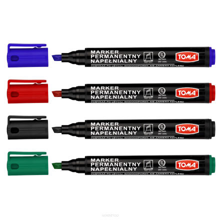 Refillable Permanent Marker 4 colours set