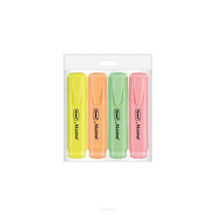 TO-334 ZAKREŚLACZ TEKSTU MISRAL PASTEL ZESTAW 4 KOLORY
