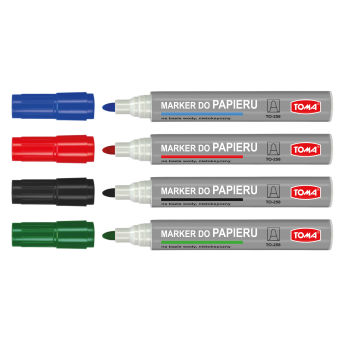 TO-321 MARKERY FLIP CHART zestaw 4 kolory
