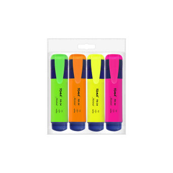 TO-334 ZAKREŚLACZ TEKSTU MISTRAL NEON ZESTAW 4 KOLORY