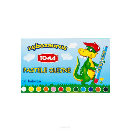 Zębozaurus pastel oil-based crayons