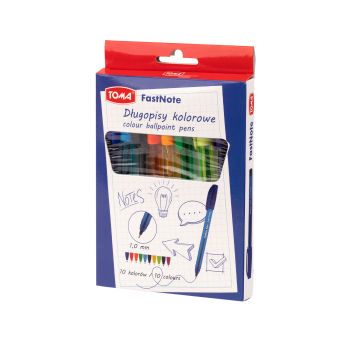 KUGELSCHREIBER FastNote 1,0 MM – 10 FARBEN